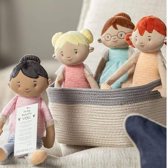 New! Demdaco Strong Beautiful You Blond Girl Fabric Doll - Picture 8 of 13